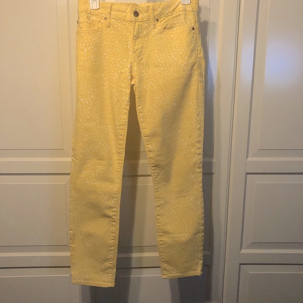 🌻Gap 1969 Yellow & White Dotted Jeans